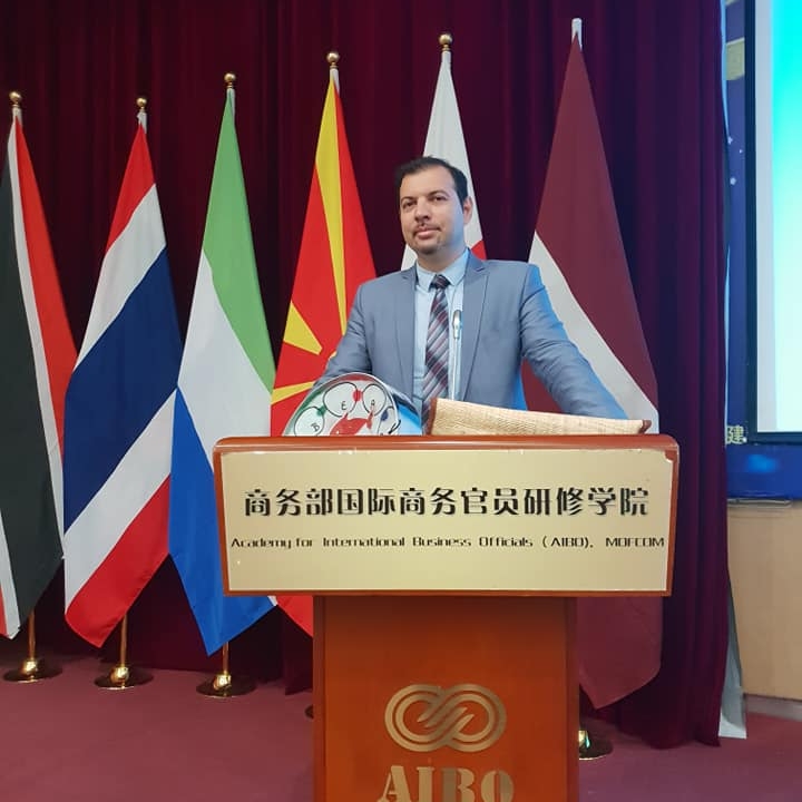 Vidict's CEO, Pero Gjuzelov, attending a international conference in China